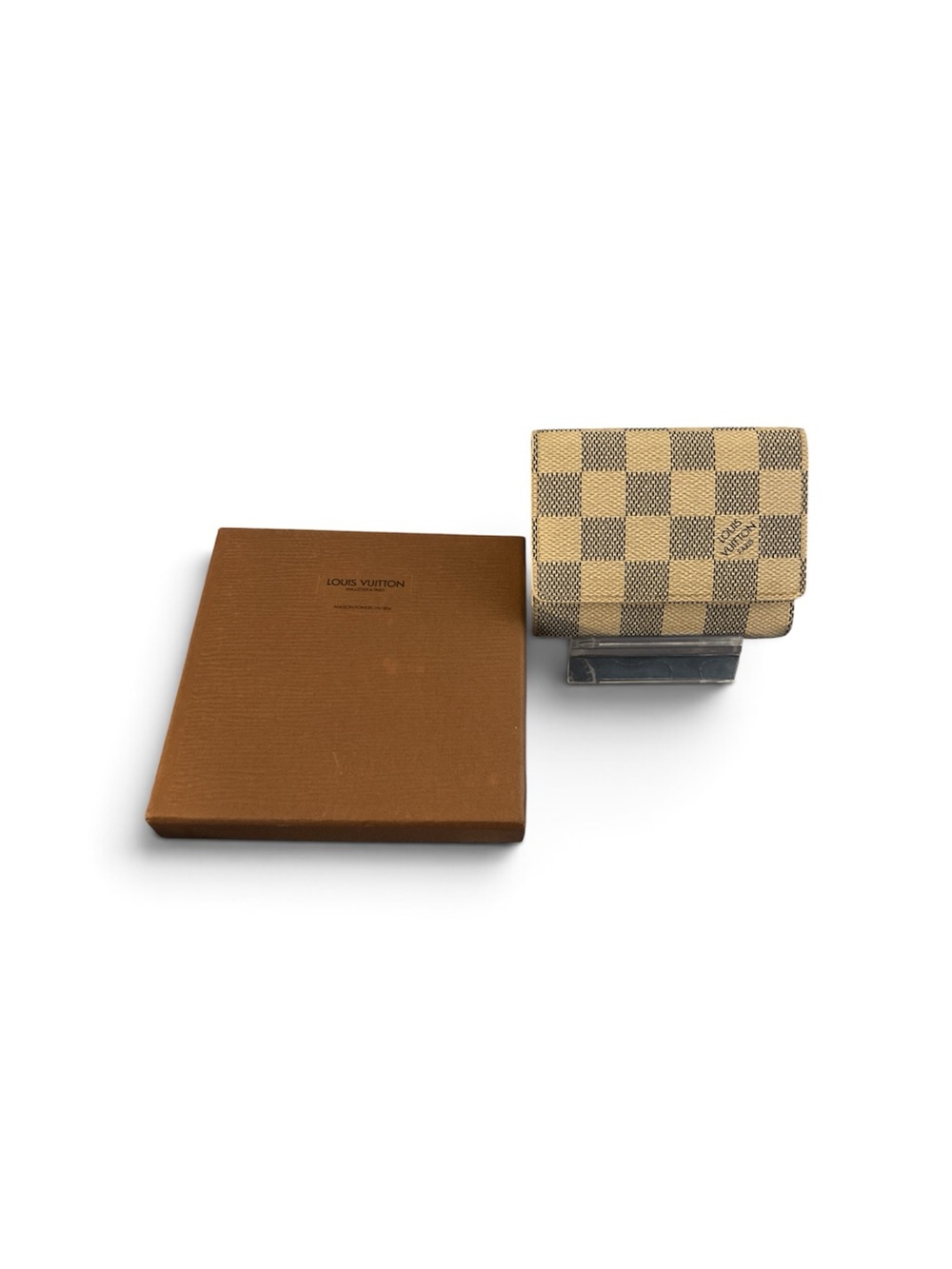 Louis Vuitton Damier Azur Canvas card  holder & Box